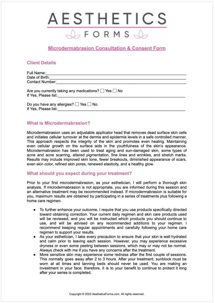 Microdermabrasion Consent PDF