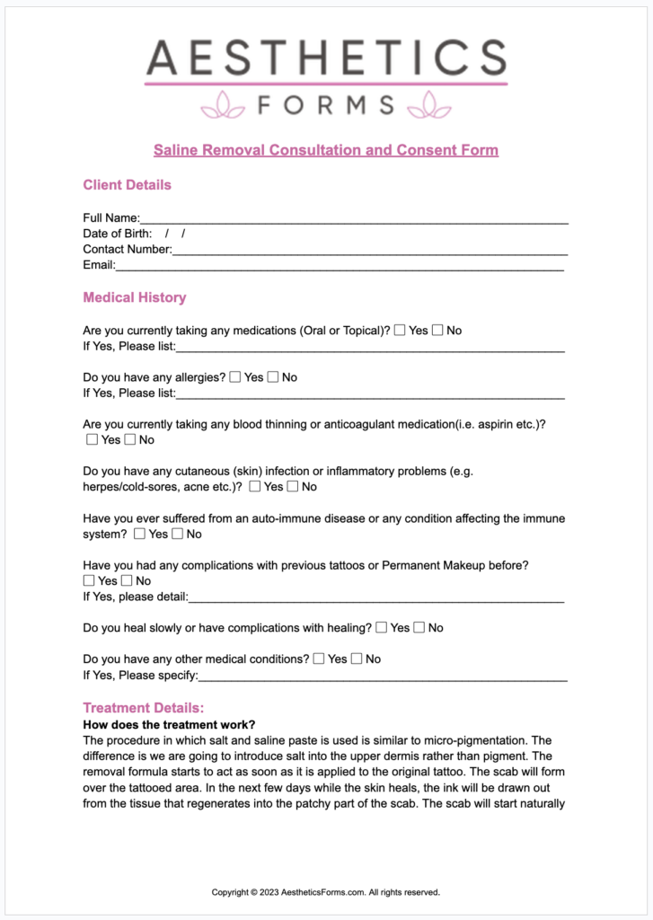 Saline Removal Consent PDF